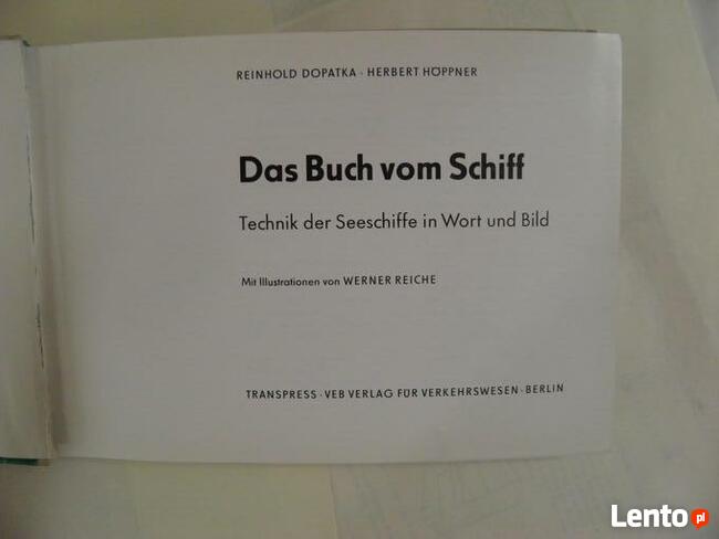 Książka o statkach Das Buch vom Schiff