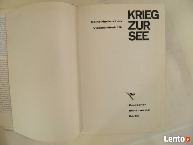 Książka Krieg zur See, Heinz Neukirchen