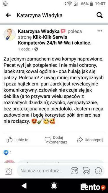 serwis komputerowy KLiK-KLiK wysyłka cała POLSKA