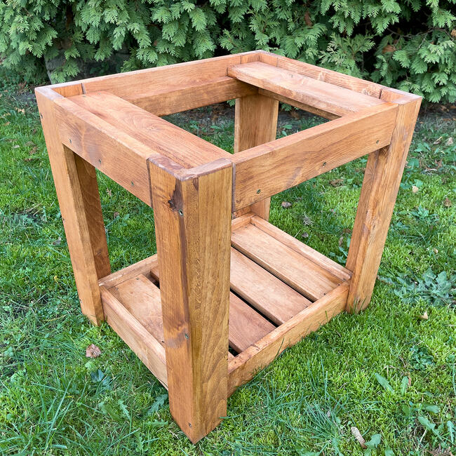 Stołek Pod Wędzarnię M124L/80 Kolor TEAK