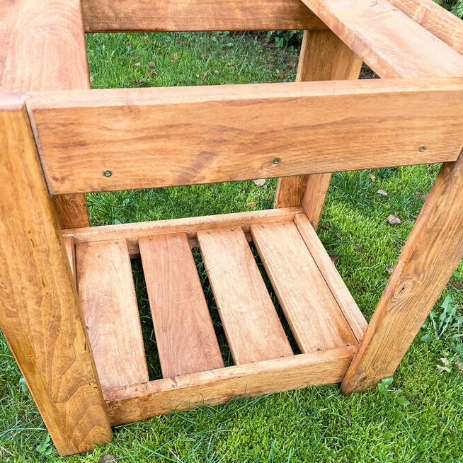 Stołek Pod Wędzarnię M124L/80 Kolor TEAK