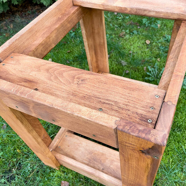 Stołek Pod Wędzarnię M124L/80 Kolor TEAK