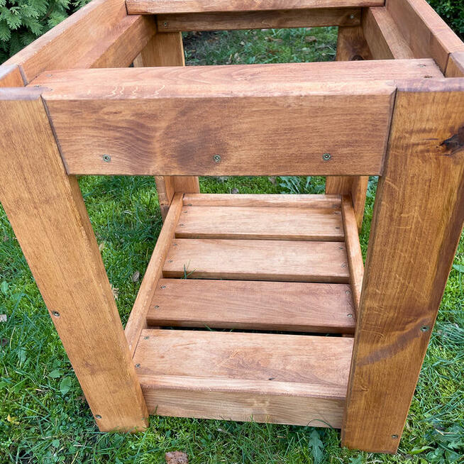 Stołek Pod Wędzarnię M124L/80 Kolor TEAK