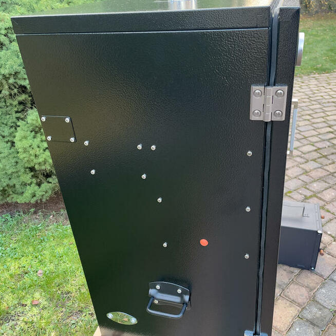 Wędzarnia Metalowa Ocieplana MD124L/80 + Stołek Kolor Palisander