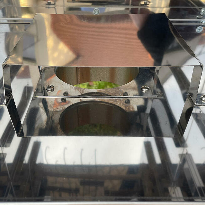 Wędzarnia Metalowa Ocieplana MD124L/80 + Stołek Kolor Palisander