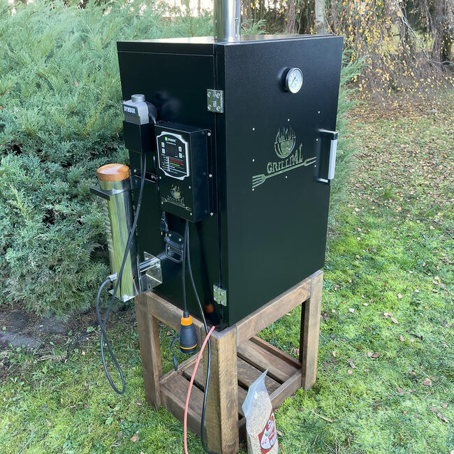 Wędzarnia Elektryczna Automatyczna EMD124L/80 + Stołek Kolor Palisander
