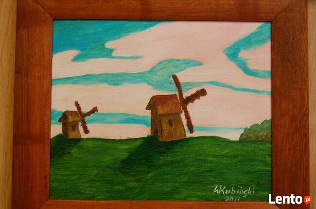 Obrazy olejne 3 sztuki. Cena 50zł za wszystkie.