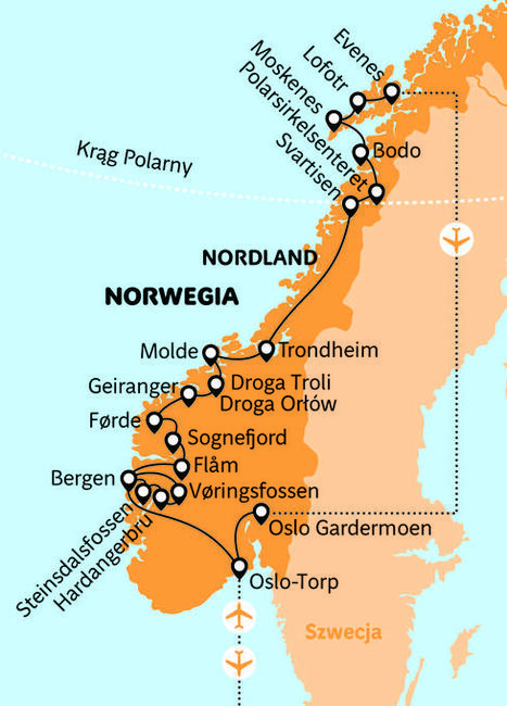 Lofoty - Polarne Dni, Słoneczne Noce - Wycieczka po Norwegii