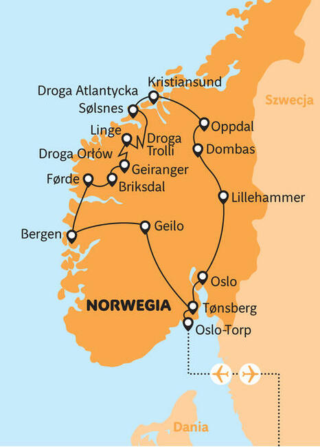 Geotour proponuje wycieczkę - Fiordy - Droga Atlantycka