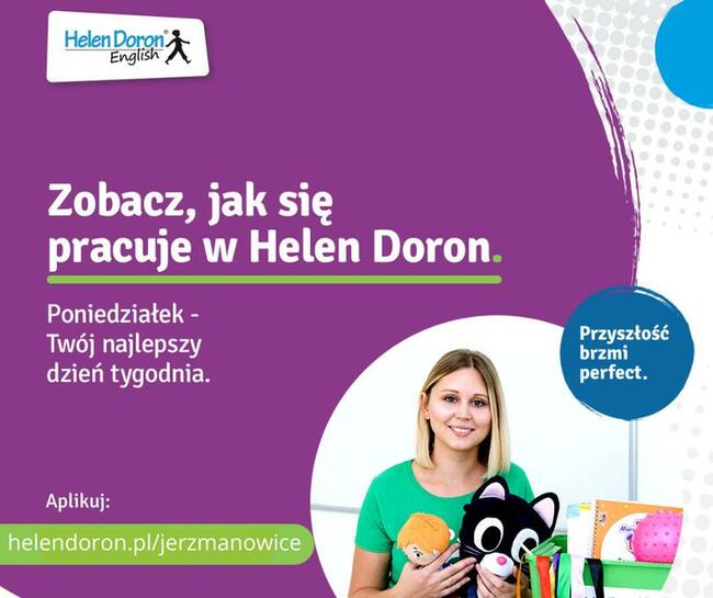 Poszukiwany lektor z pasją do Helen Doron w Jerzmanowicach