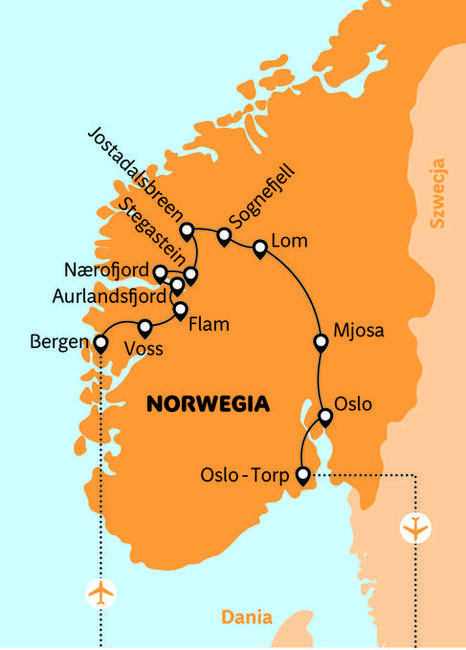 Fiordy Express - zjawiskowa wycieczka po Norwegii