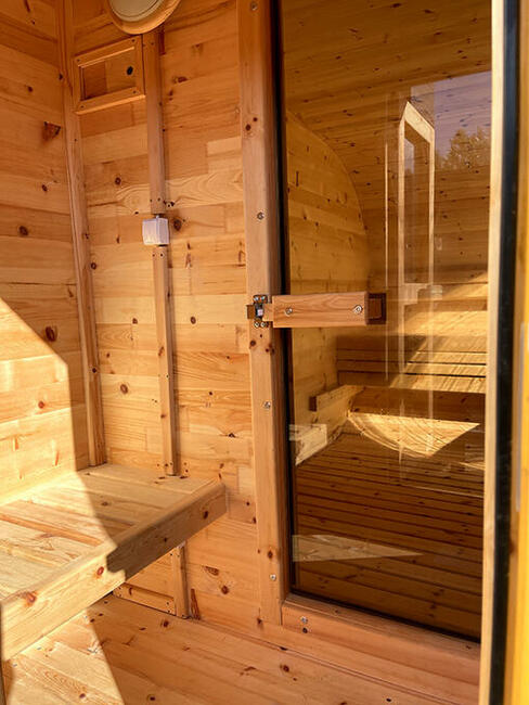 Sauna ogrodowa Balia mobilna SPA na przyczepie Panorama