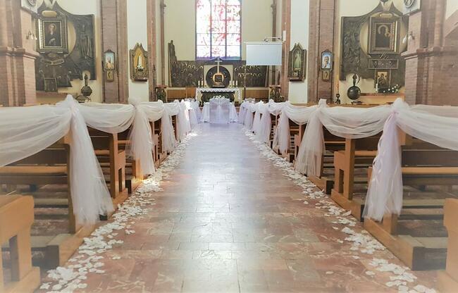 Dekoracje ślubne, sala, kościół, Wedding Designer