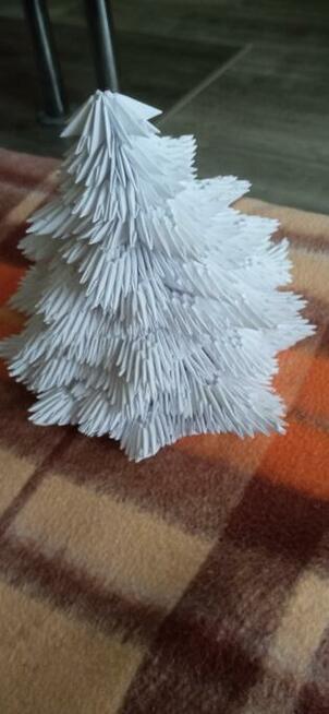 Choinka origami modułowe