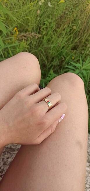 Obrączka Pierścionek Tommy Hilfiger ZŁOTY 15 - PREZENT