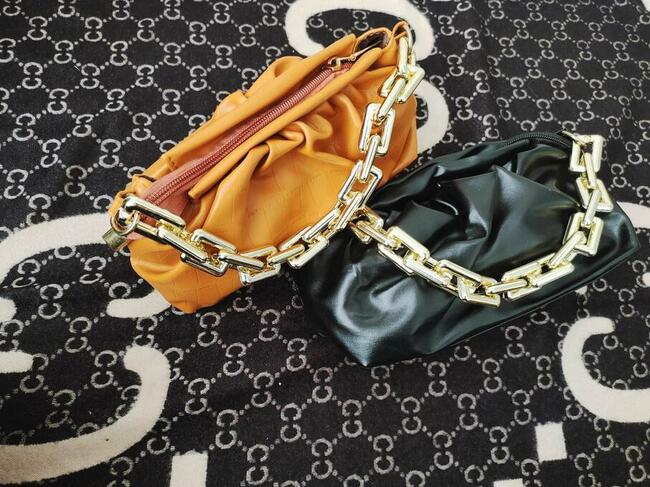 ŚWIĘTA!!Piękne torebki marszczone baguette!!!Karmel, czarny.