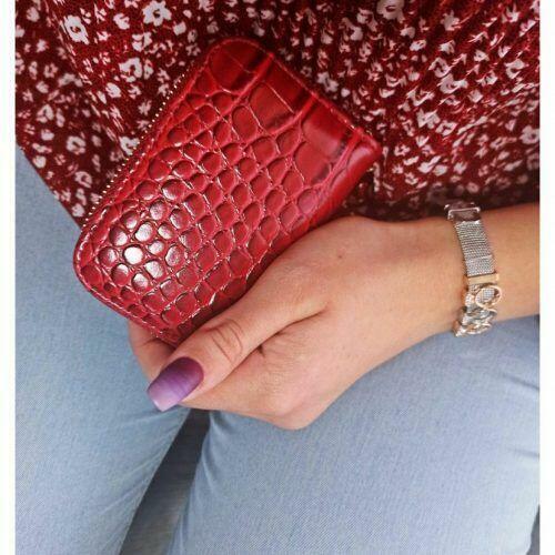 Portfel damski czerwony Fire - Prezent na ŚWIĘTA, SYLWESTRA