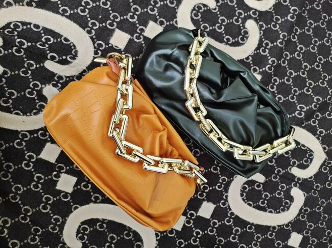 ŚWIĘTA!!Piękne torebki marszczone baguette!!!Karmel, czarny.