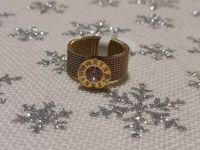 HIT! Pierścionek Bvlgari Siateczkowy złoty 16 PREZENT ŚWIĘTA