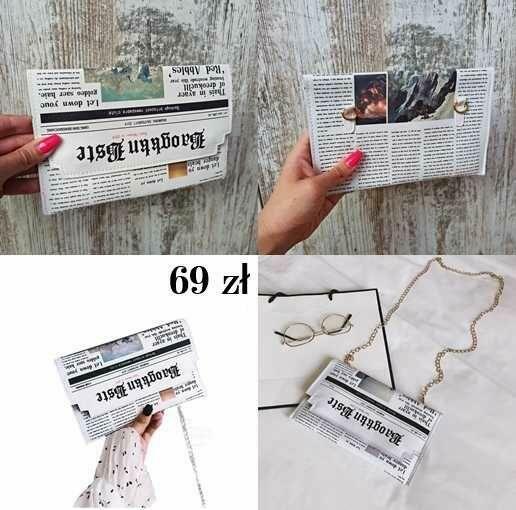 Torebka damska kopertówka - Prezent ŚWIĘTA, SYLWESTRA !