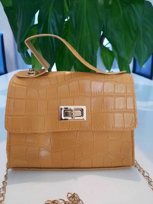 Torebka listonoszka brązowa - Prezent na ŚWIĘTA, SYLWESTRA