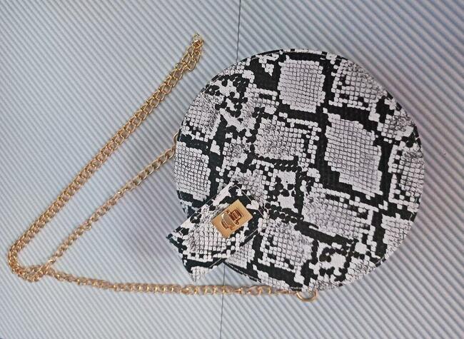 Okrągła Torebka damska Listonoszka - Prezent NA ŚWIĘTA