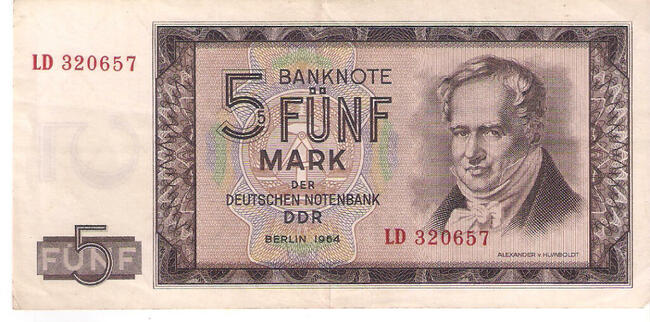 5 marek DDR z 1964 - wysyłka gratis