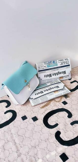 PROMOCJA!!ŚWIĘTA!!Piękne torebki listonoszki!Biały, seledyn.