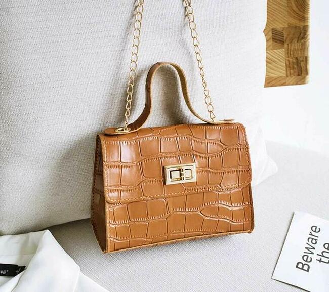 Torebka listonoszka brązowa - Prezent na ŚWIĘTA, SYLWESTRA