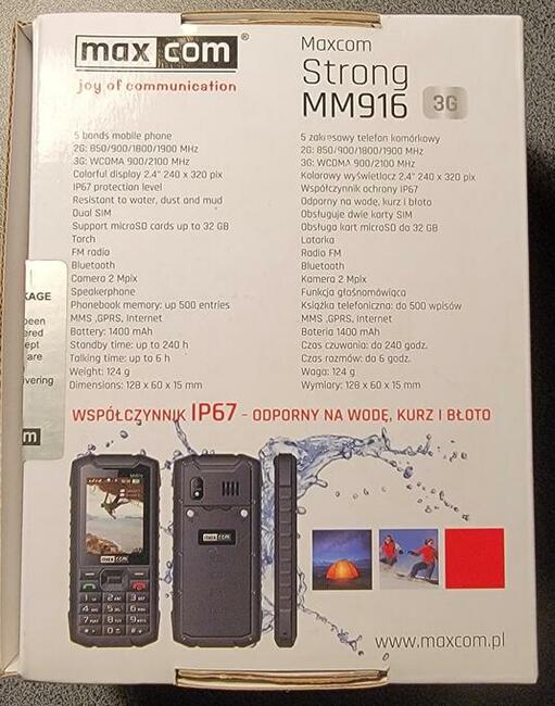 Hamer telefon wodo-wstrząso odporny