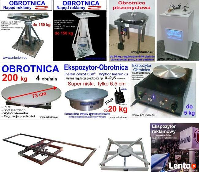 EKSPOZYTOR - OBROTNICA FOTO 3D -do 5 kg- stała prędkość i k