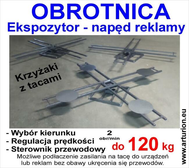 Ekspozytor - Obrotnica - Kawalet foto 3D mechanizm do 120 kg