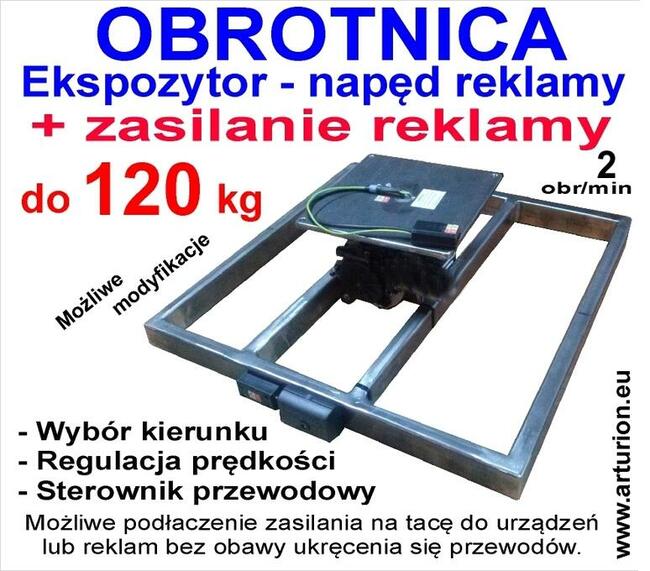 Ekspozytor - Obrotnica - Kawalet foto 3D mechanizm do 120 kg