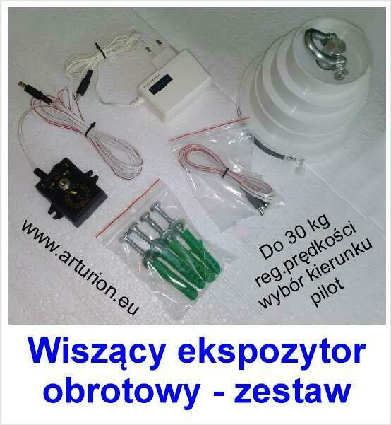 Ekspozytor - Obrotnica WISZĄCA do 30 kg - regulacje