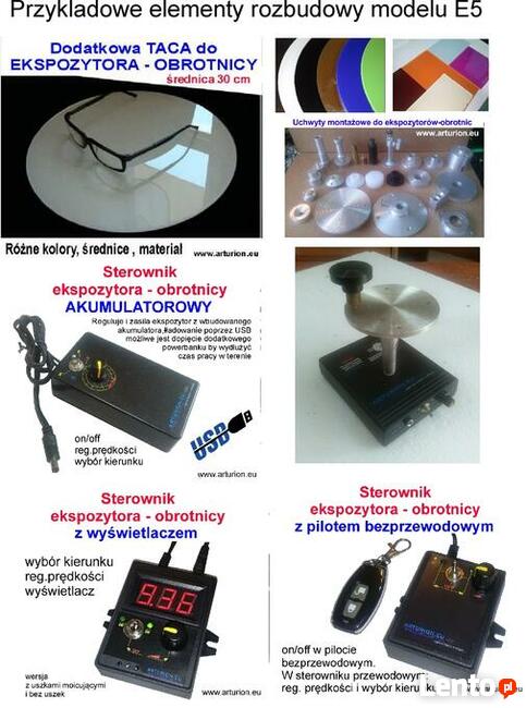 EKSPOZYTOR - OBROTNICA FOTO 3D -do 5 kg-regulacje w obudowie