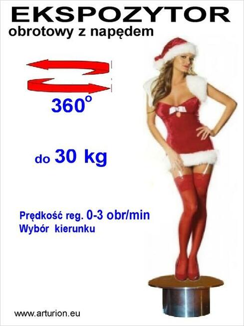 EKSPOZYTOR - Obrotnica Foto 3D - do 30 kg -Regulacje-Funkcje