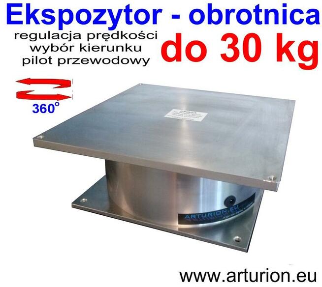 EKSPOZYTOR - Obrotnica Foto 3D - do 30 kg -Regulacje-Funkcje