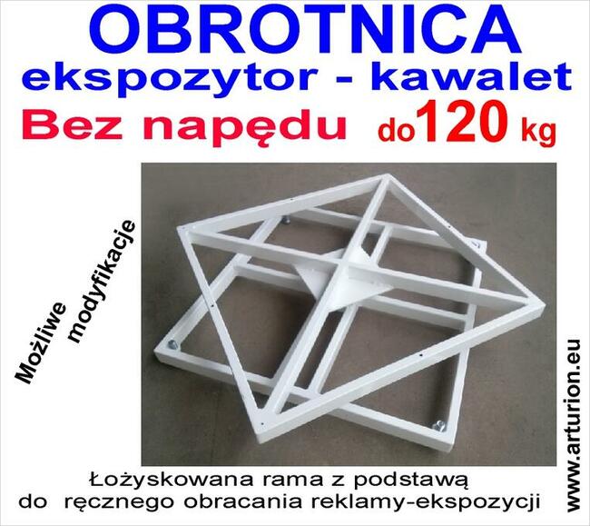 Ekspozytor - Obrotnica - Kawalet foto 3D mechanizm do 120 kg