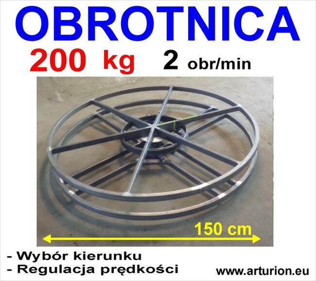 Ekspozytor - Obrotnica - Ekspozytor do 200 kg sterowanie