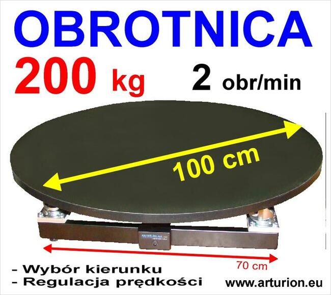 Ekspozytor - Obrotnica - Ekspozytor do 200 kg sterowanie