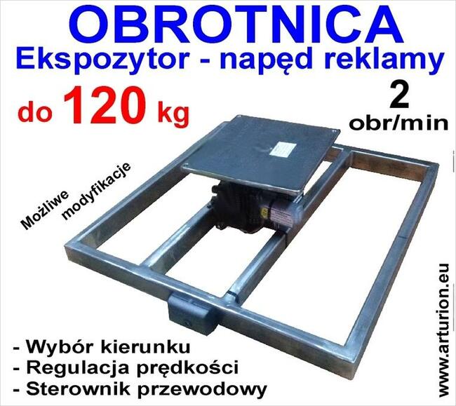Ekspozytor - Obrotnica - Kawalet foto 3D mechanizm do 120 kg