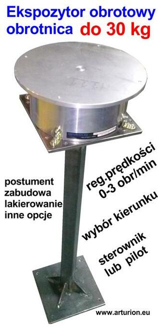 EKSPOZYTOR - Obrotnica Foto 3D - do 30 kg -Regulacje-Funkcje