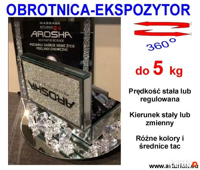 EKSPOZYTOR - OBROTNICA FOTO 3D -do 5 kg- stała prędkość i k