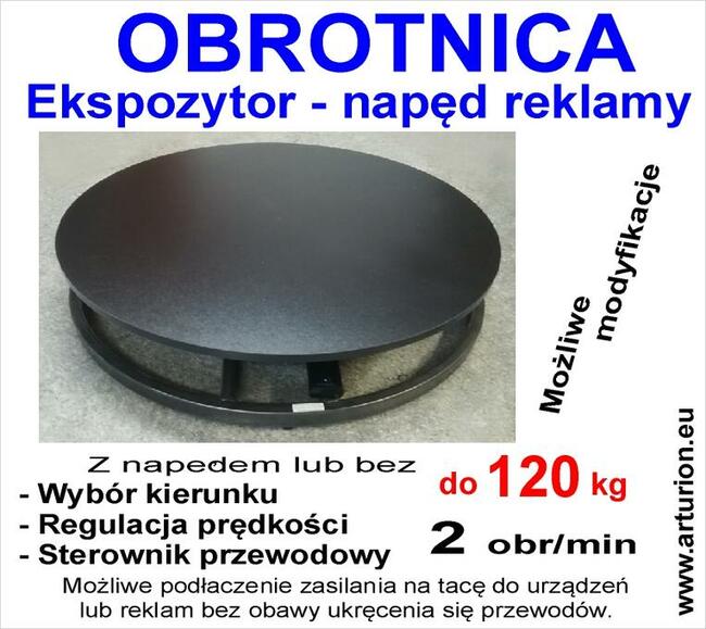 Ekspozytor - Obrotnica - Kawalet foto 3D mechanizm do 120 kg