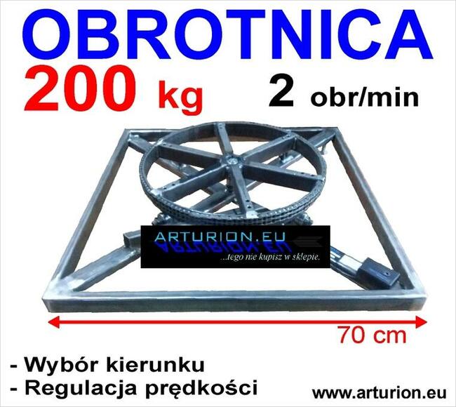 Ekspozytor - Obrotnica - Ekspozytor do 200 kg sterowanie