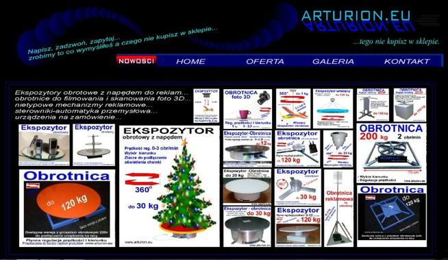 EKSPOZYTOR - OBROTNICA FOTO 3D -do 5 kg-regulacje w obudowie