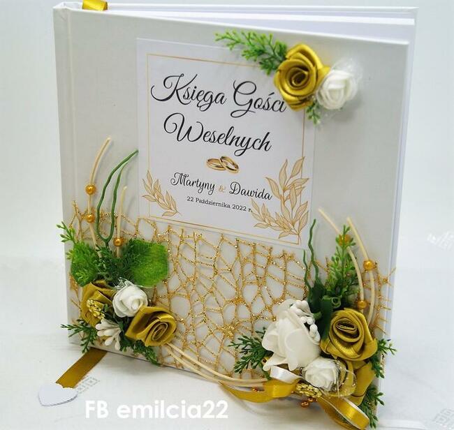 Papeteria - Dodatki ślubne - Księga Gości 21 cm / 21 cm