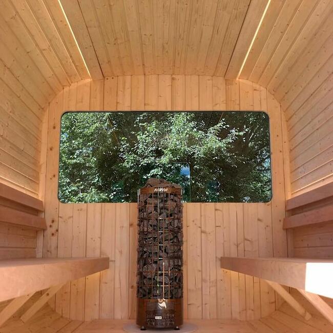SAUNA fińska ogrodowa kwadro zewnętrzna LUNA 2,3 X 2,6 M
