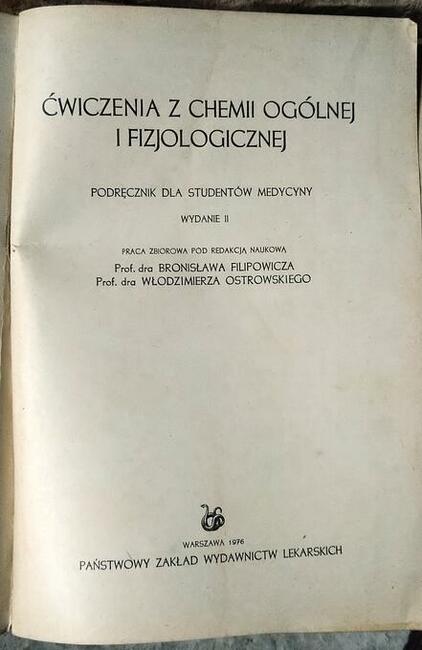 Ćwiczenia z Chemii Ogólnej i Fizjologicznej -B.F., Praca Zbi