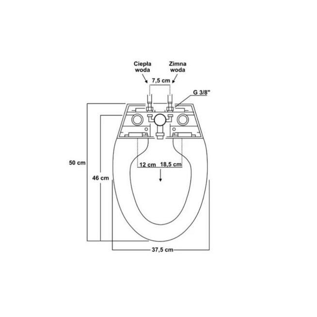 Deska z funkcją bidetu